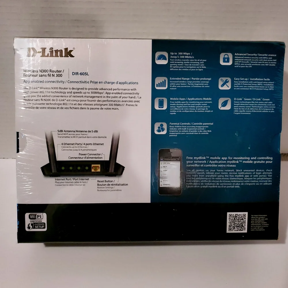 D-Link Wireless N300 Router DIR-605L (BNIB) - Picture 2 of 5